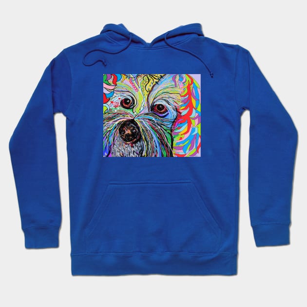 Colorful Cavapoo Hoodie by EloiseART